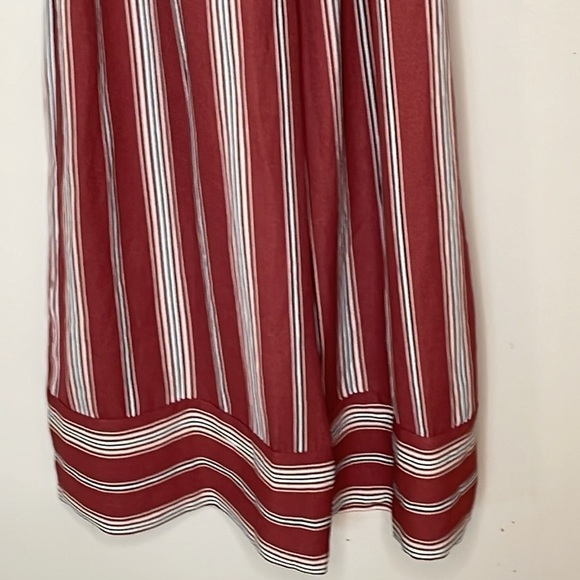 Xhilaration Striped Boho Button Front Jumpsuit - Picture 4 of 7